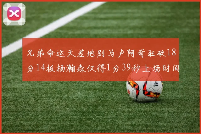 兄弟命运天差地别马卢阿奇狂砍18分14板杨瀚森仅得1分39秒上场时间